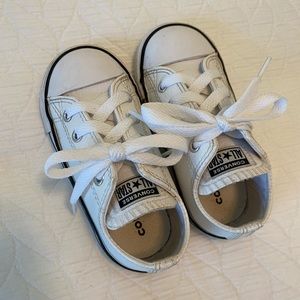 White leather converse